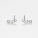 Boucles D'Oreilles Tres  D0,02/6 - Or Blanc 375/1000