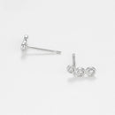 Boucle D'Oreilles Tres D0,02/6 - Or Blanc 375/1000