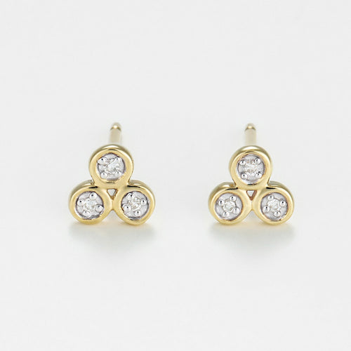 Pendientes Trío D0.02/6 - Oro Amarillo