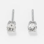 Boucles D'Oreilles "Cristina" D 0,25/2 - Or Blanc 375/1000