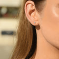 Boucles D'Oreilles "Cristina" D 0,25/2 - Or Blanc 375/1000
