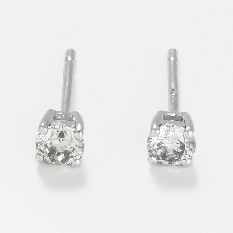 Boucles D'Oreilles "Cristina" D 0,25/2 - Or Blanc 375/1000