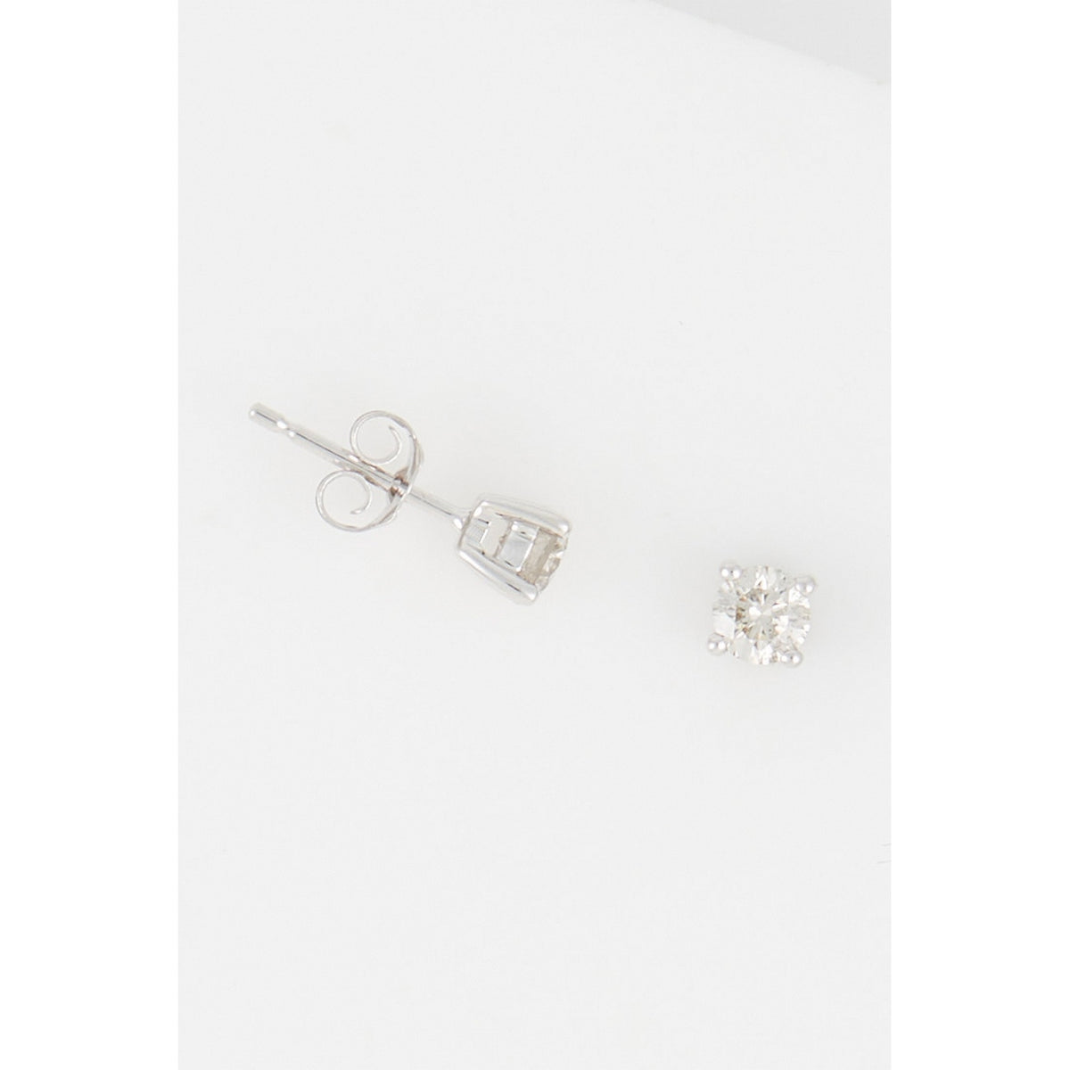Orecchini "Magali" D 0,4/2 - Oro bianco 375/1000