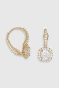 Pendientes "Leeds" Oro Amarillo 375/1000 y Circonio