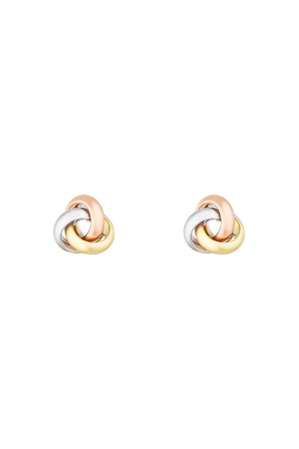 “Tricolor Knot” Earrings