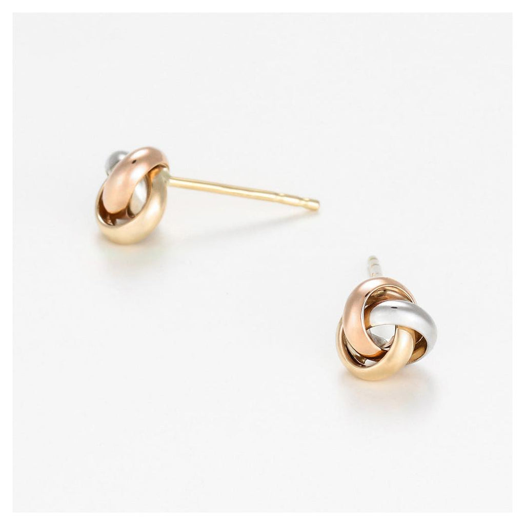 “Tricolor Knot” Earrings