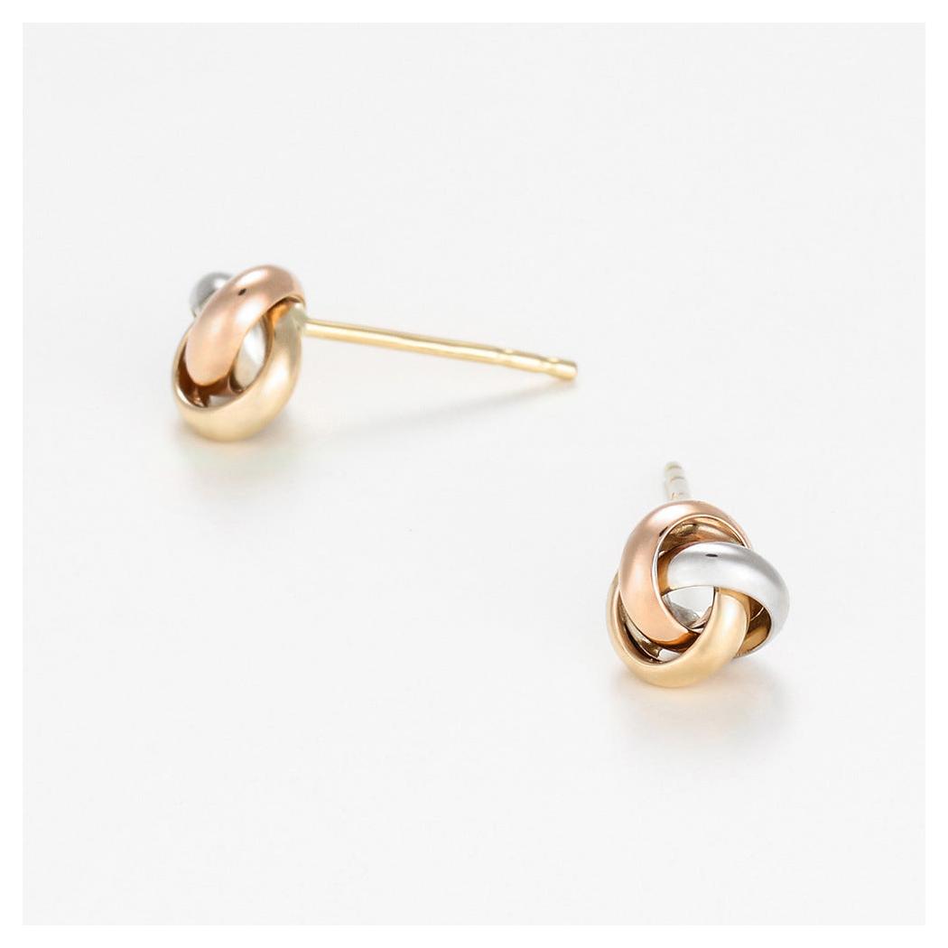 “Tricolor Knot” Earrings