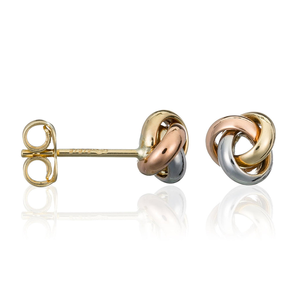 “Tricolor Knot” Earrings