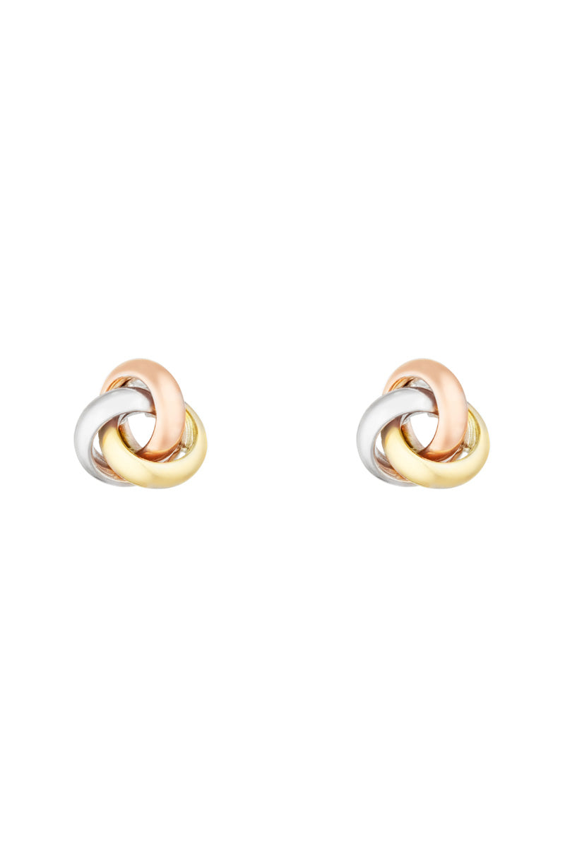 Boucles D'Oreilles "Noeud Tricolore"