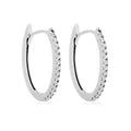 "Alizée 11mm" Earrings in 375/1000 White Gold and Zirconium