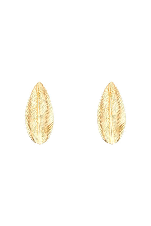 Boucles D'Oreilles "Feuille" 375/1000