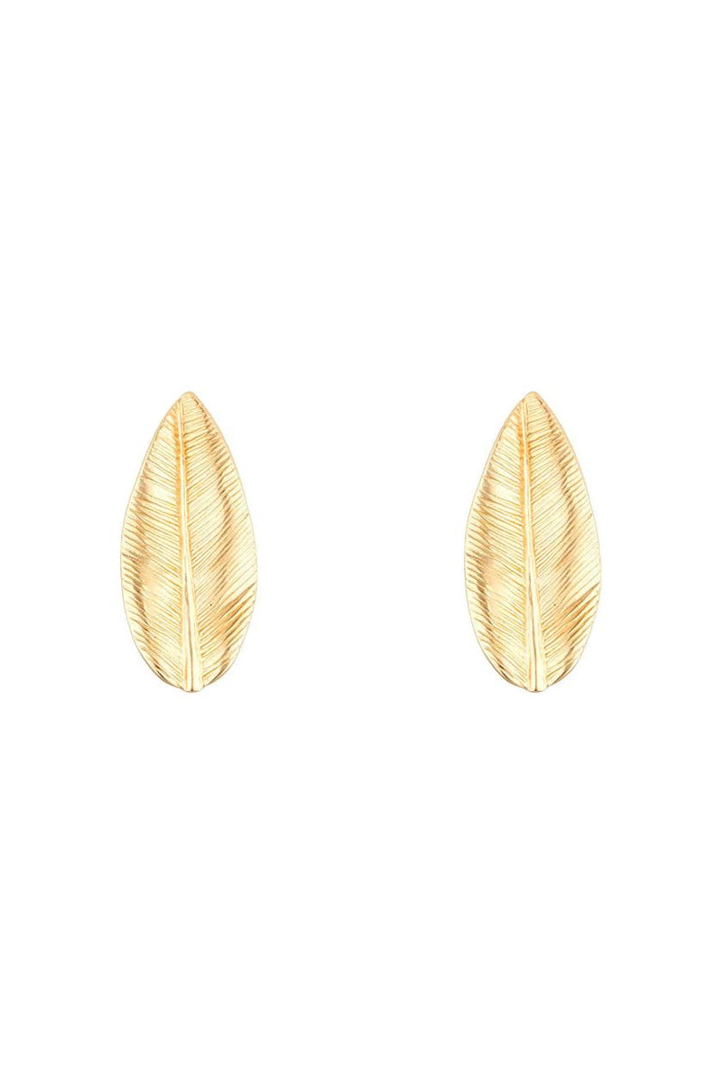 Boucles D'Oreilles "Feuille" 375/1000