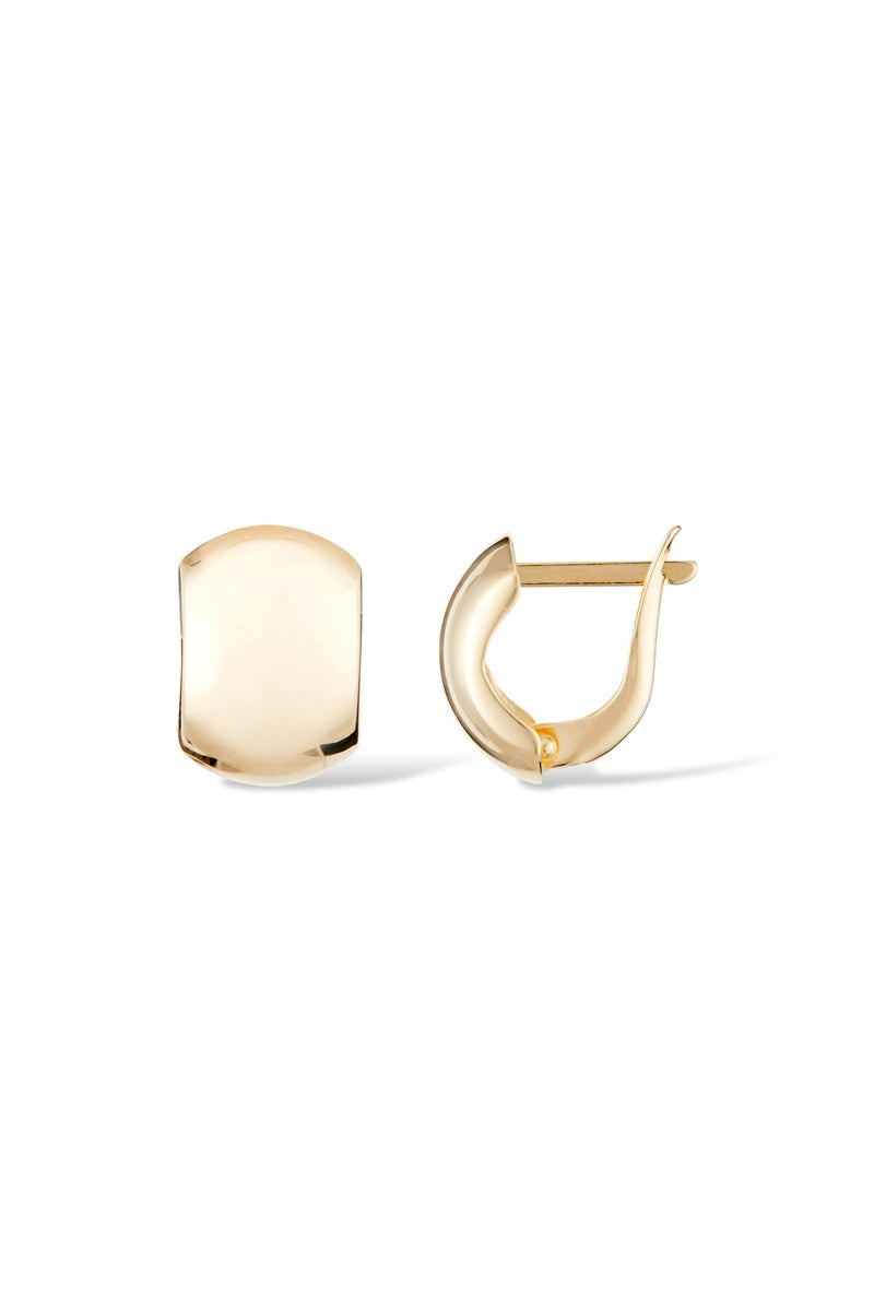 Boucles D'Oreilles "Carré D'Or" Or Jaune 375/1000