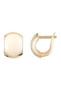 Boucles D'Oreilles "Carré D'Or" Or Jaune 375/1000