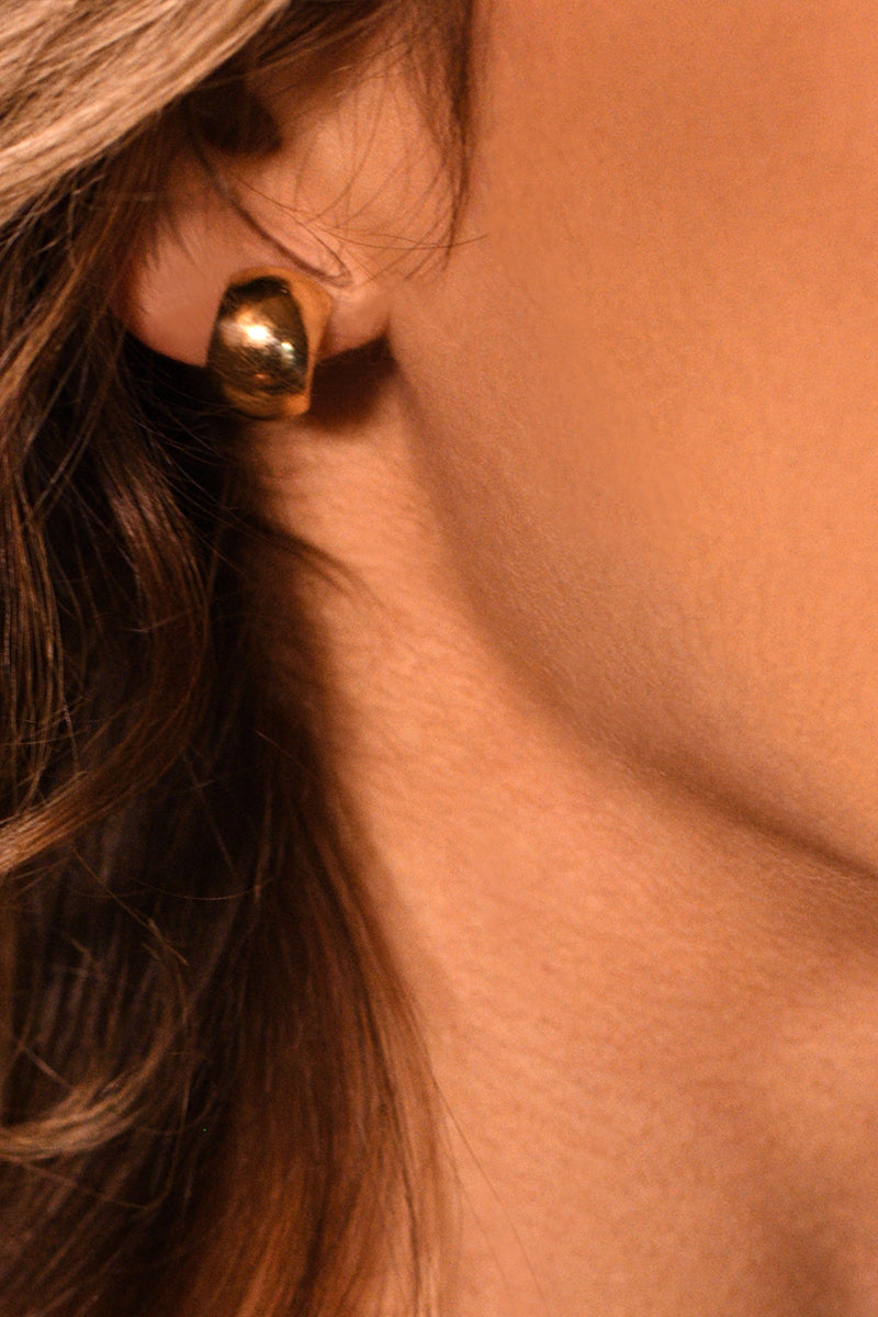 Boucles D'Oreilles "Carré D'Or" Or Jaune 375/1000