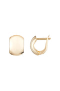 Boucles D'Oreilles "Carré D'Or" Or Jaune 375/1000