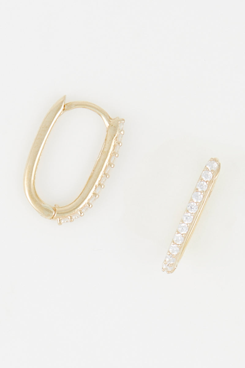 Pendientes Lizzy - Oro amarillo y circonio