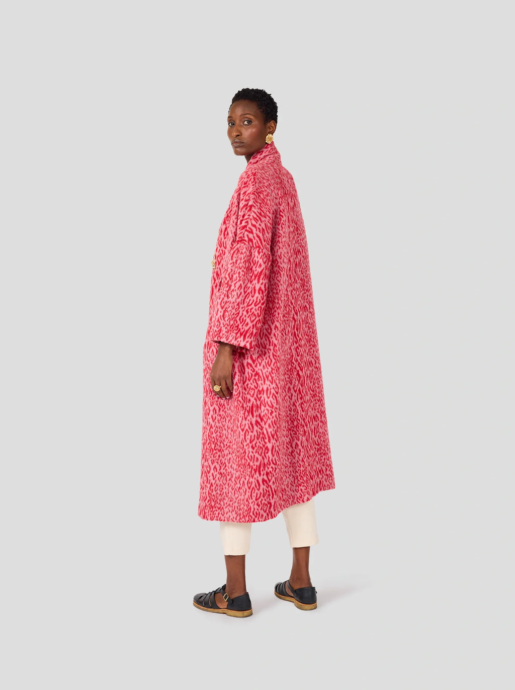 Manteau Eren In Red Opera Leopard