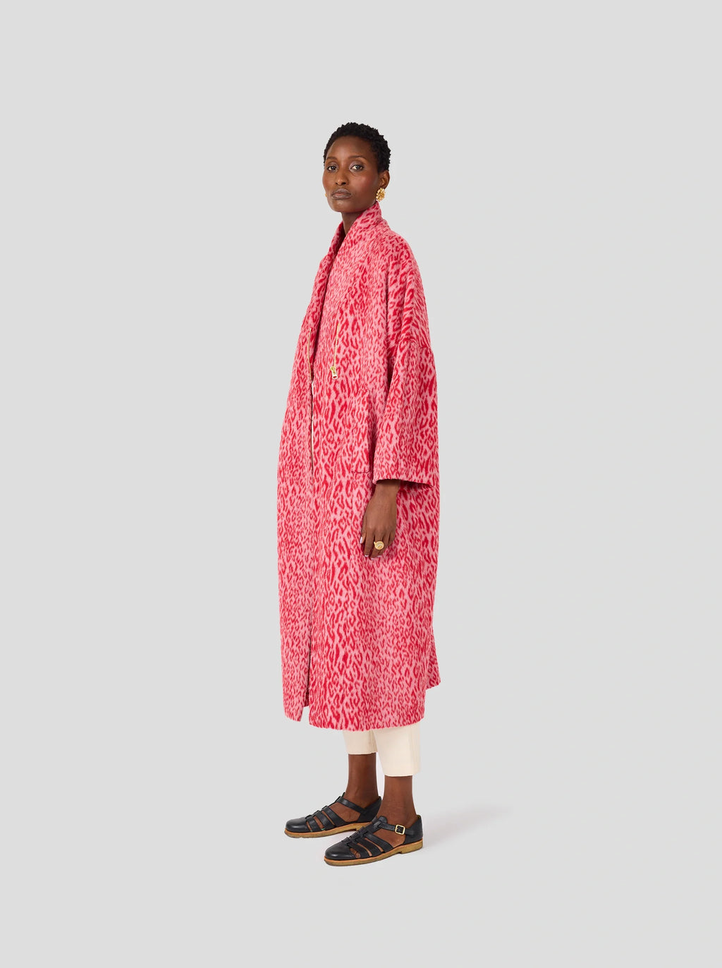 Manteau Eren In Red Opera Leopard