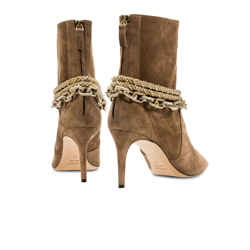 Catena Notte Sand High-Heel Ankle Boot
