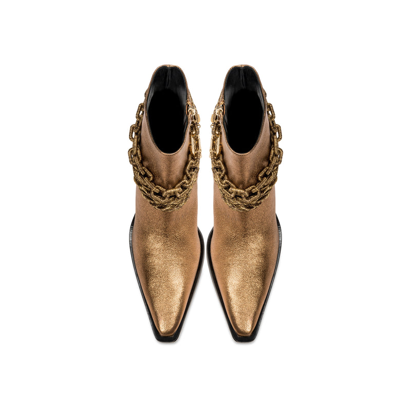 Catena Notte Bronze High-Heel Cowboy Boot