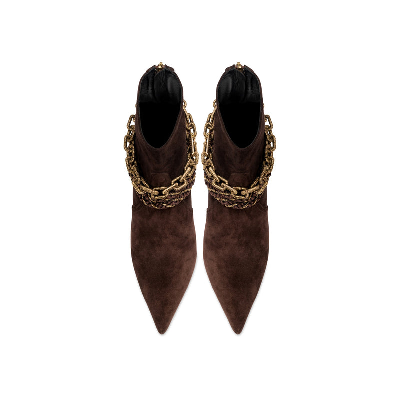Catena Notte Dark Brown High-Heel Ankle Boot