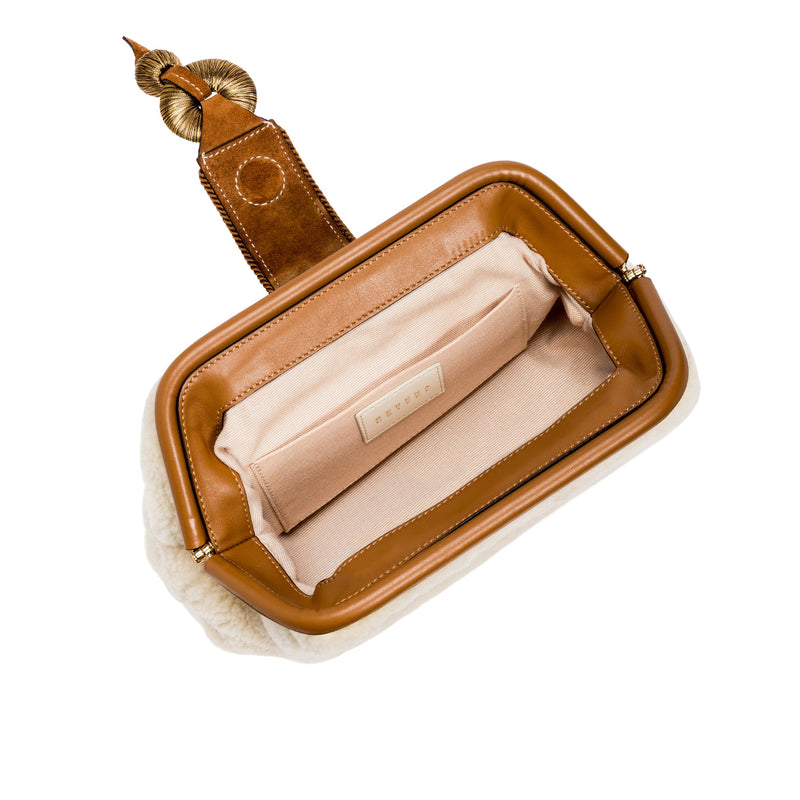 Boho Chic Off-White Pouch Bag