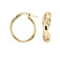 "Flying Hoop" Earrings in 375/1000 Yellow Gold