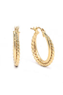 Boucles D'Oreilles "Symétrie Dorée"  Or Jaune 375/1000