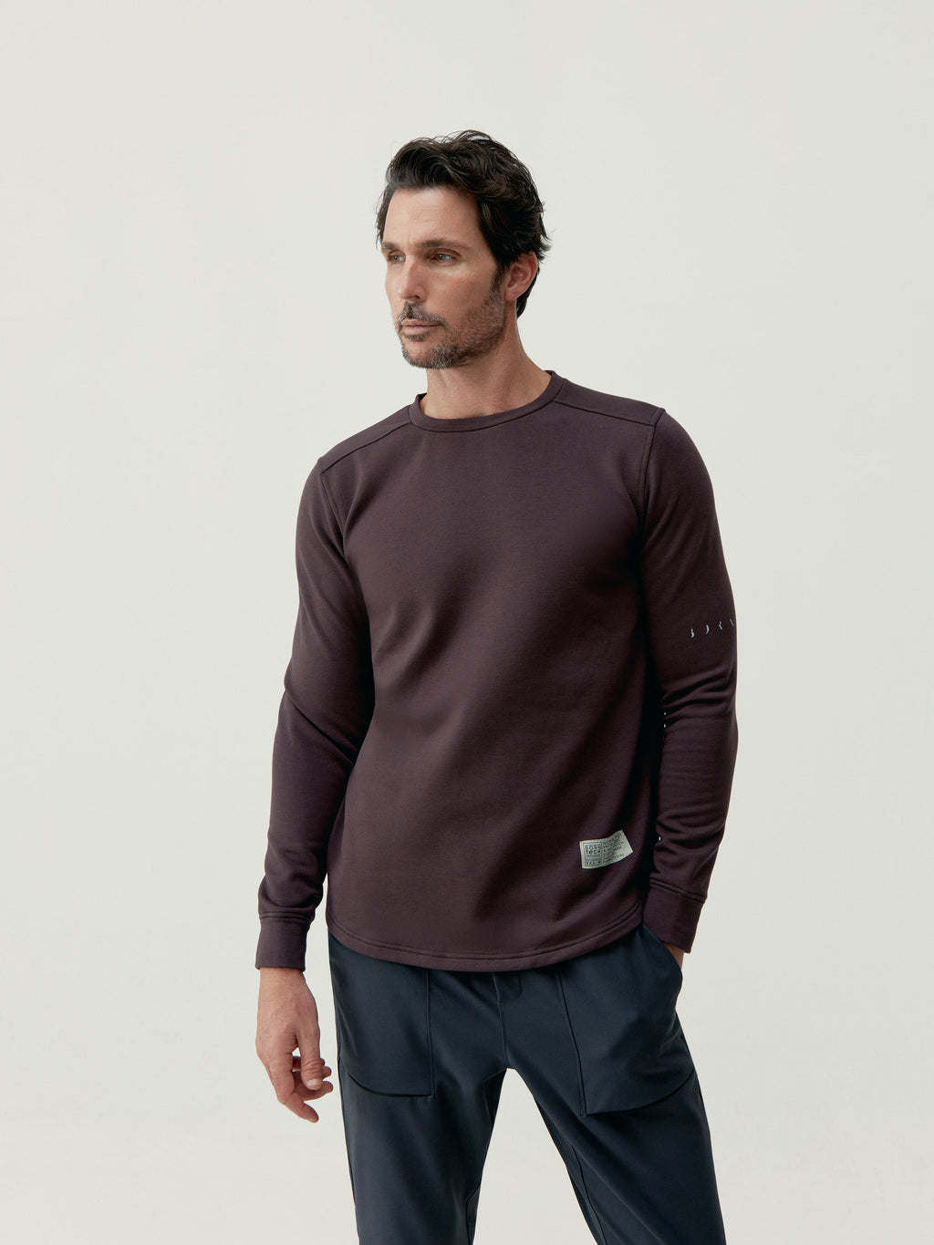Sweatshirt Erie - Dyb Granatrød - Herre