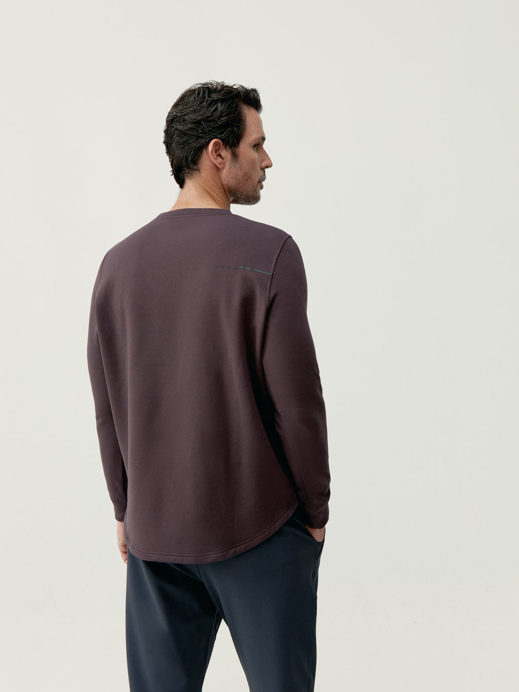 Sweatshirt Erie - Dyb Granatrød - Herre