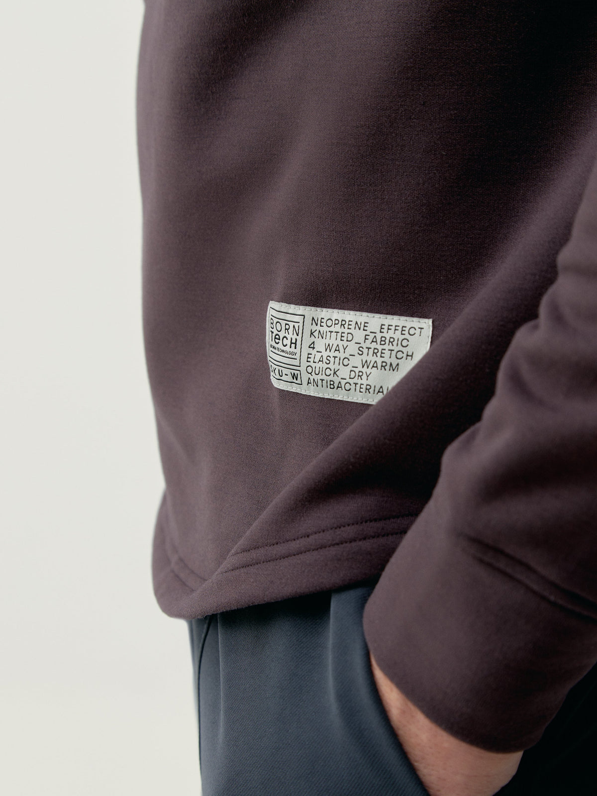 Sweatshirt Erie - Dyb Granatrød - Herre