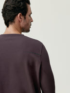 Sweatshirt Erie - Dyb Granatrød - Herre