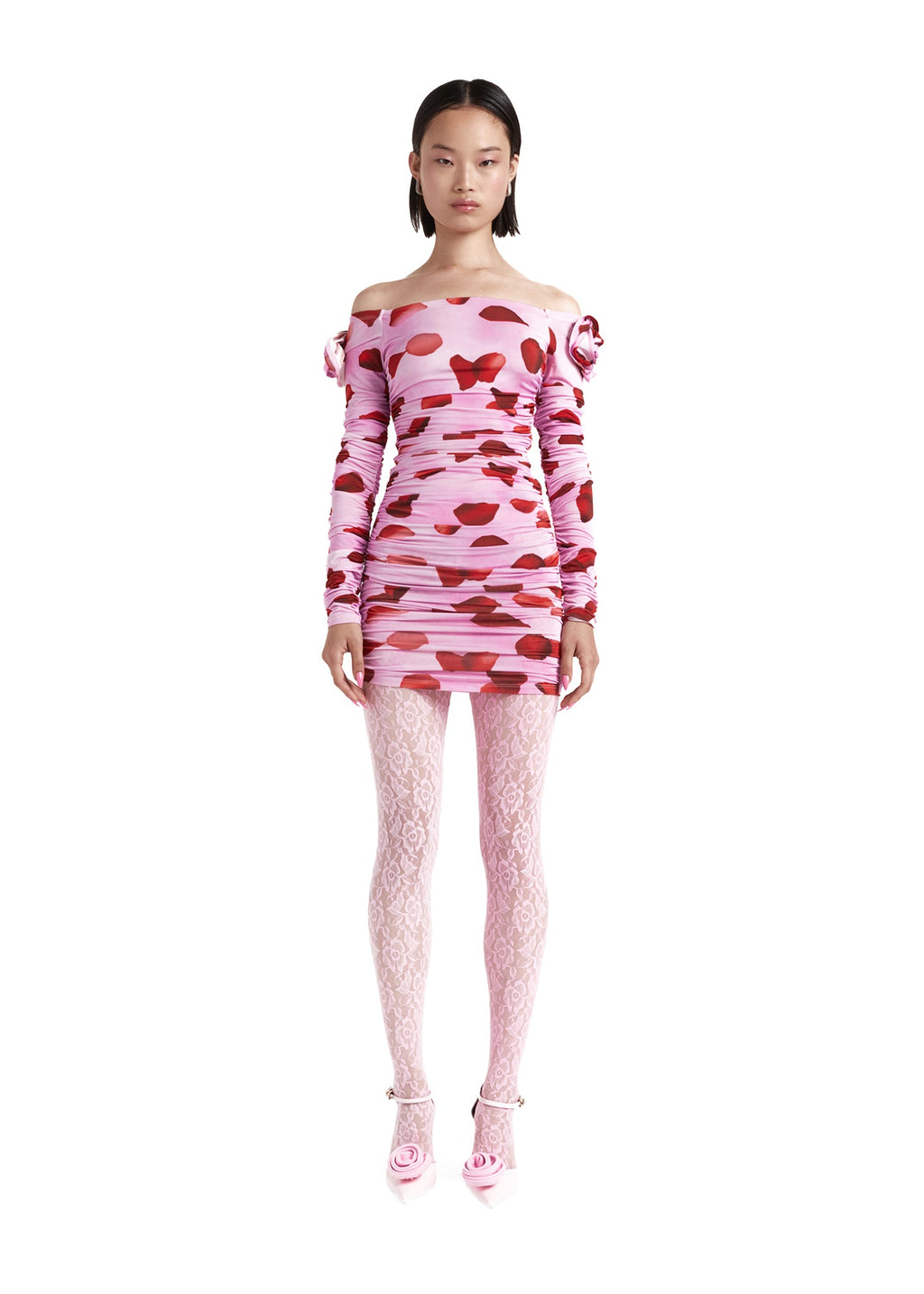Vestido Erika Pétalos De Rosa