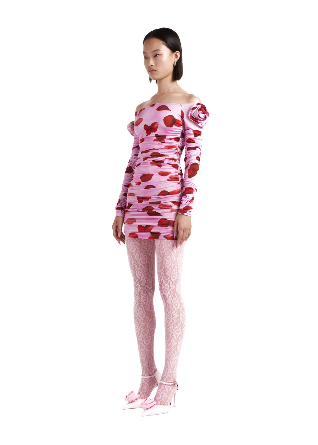 Vestido Erika Pétalos De Rosa
