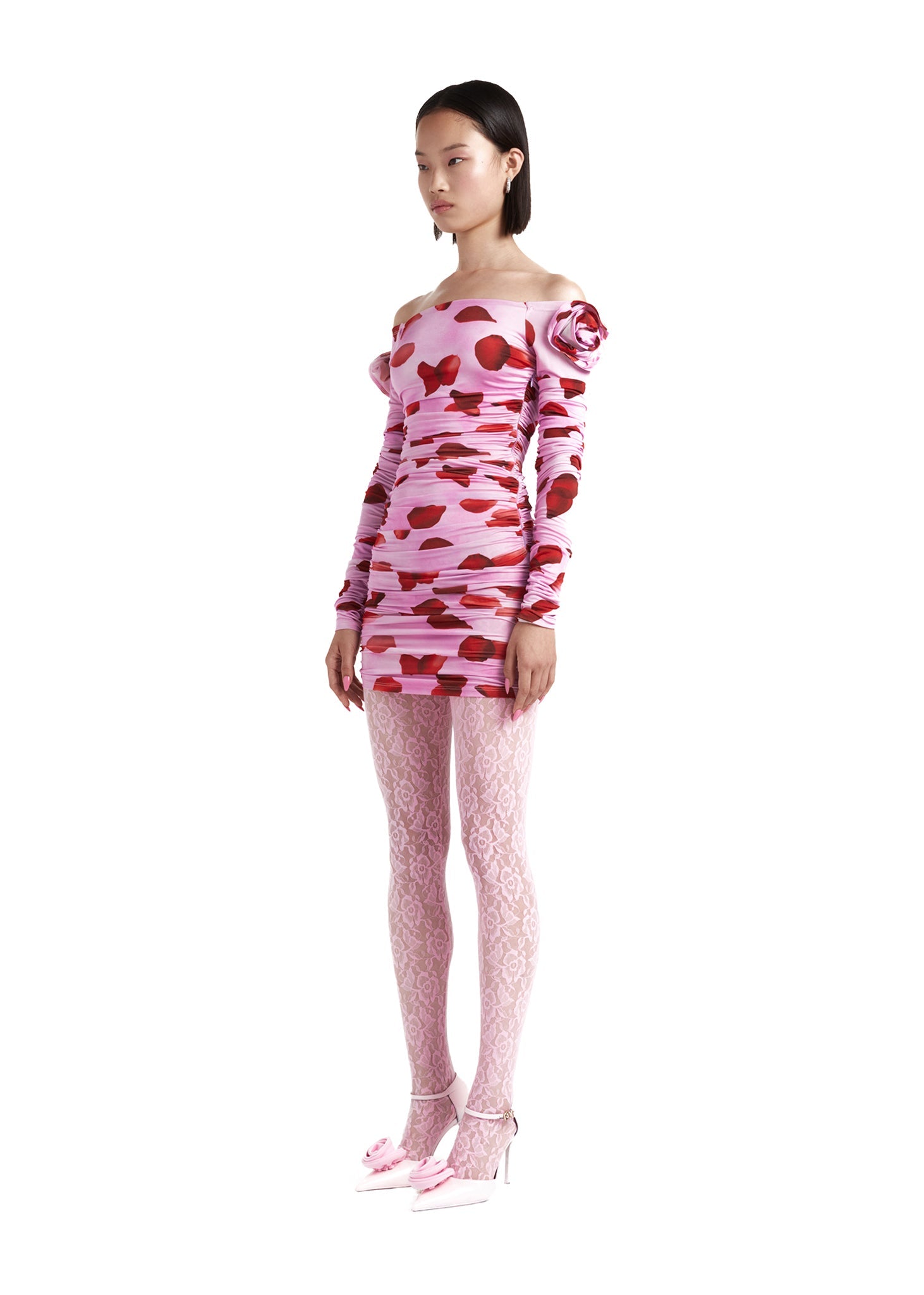 Vestido Erika Pétalos De Rosa
