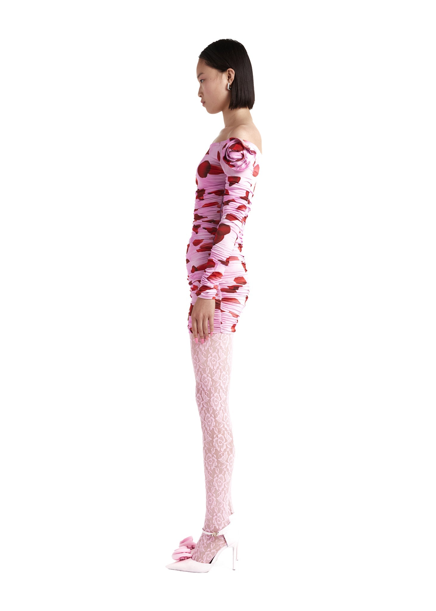 Vestido Erika Pétalos De Rosa