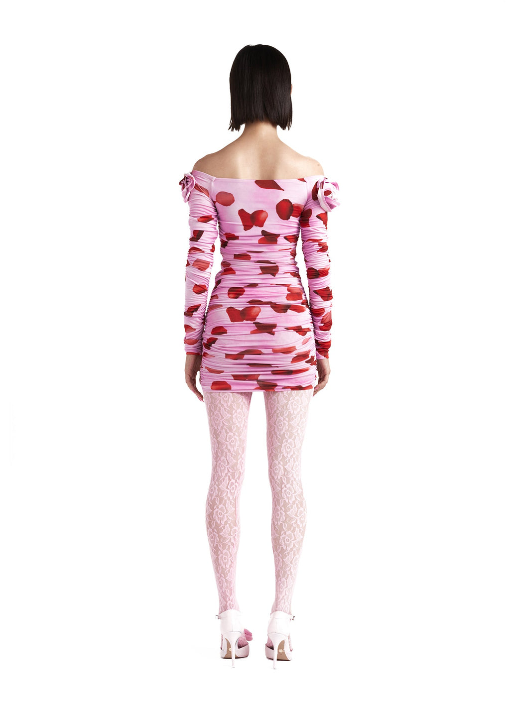 Vestido Erika Pétalos De Rosa