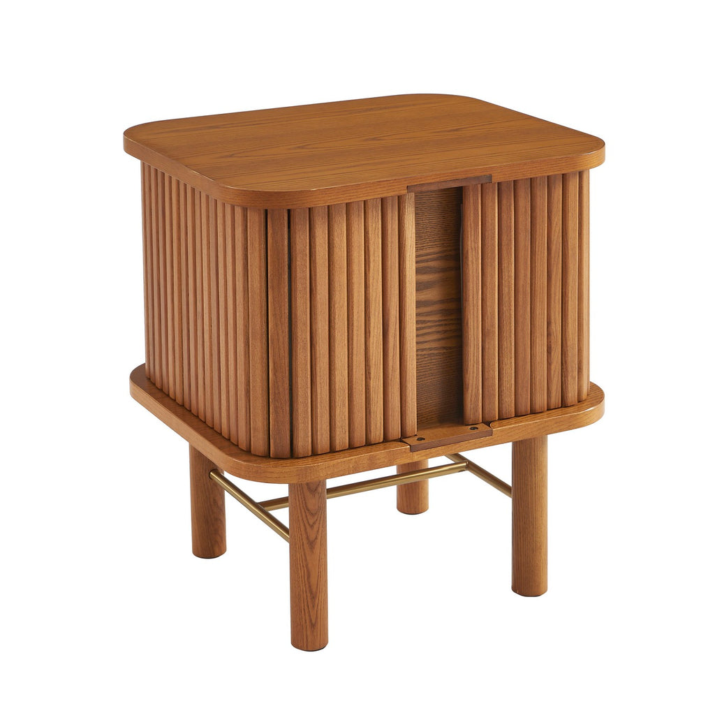 Ernest - Bedside Table - Dark Ash
