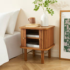 Ernest - Bedside Table - Dark Ash