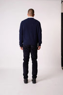 Cardigan Col V - Errol - Navy