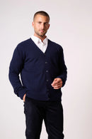 Cardigan Col V - Errol - Navy