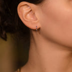 Boucles D'Oreilles "Ciel Étoilé" Dia 0,02/4 Saphir 0,13/18