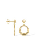 Boucles D'Oreilles "Sphère Céleste" Or Jaune 375/1000