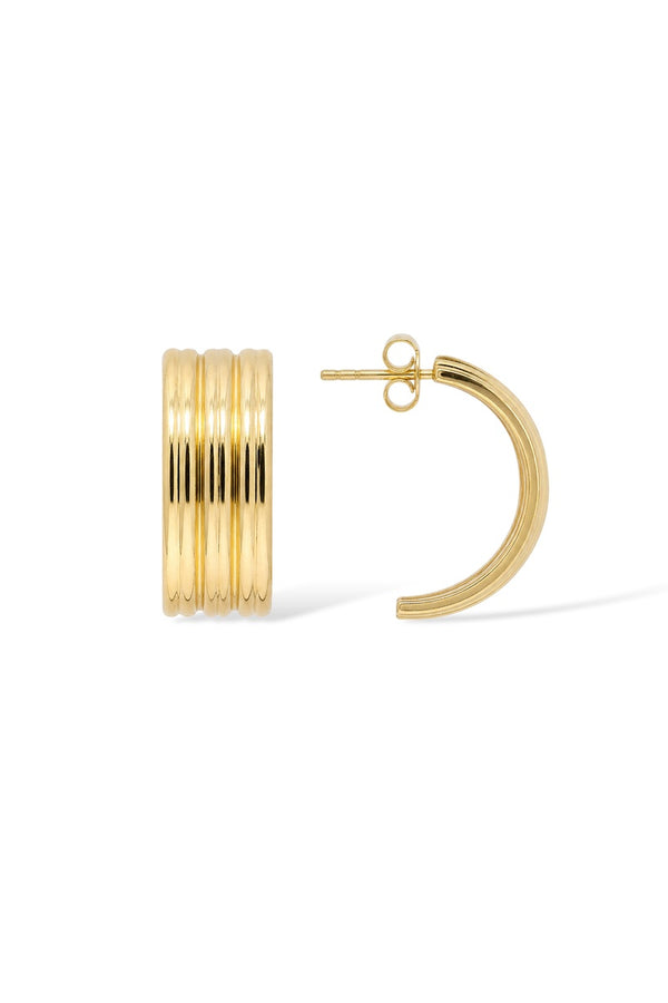 Örhängen "Volutes D'Or" gult guld 375/1000