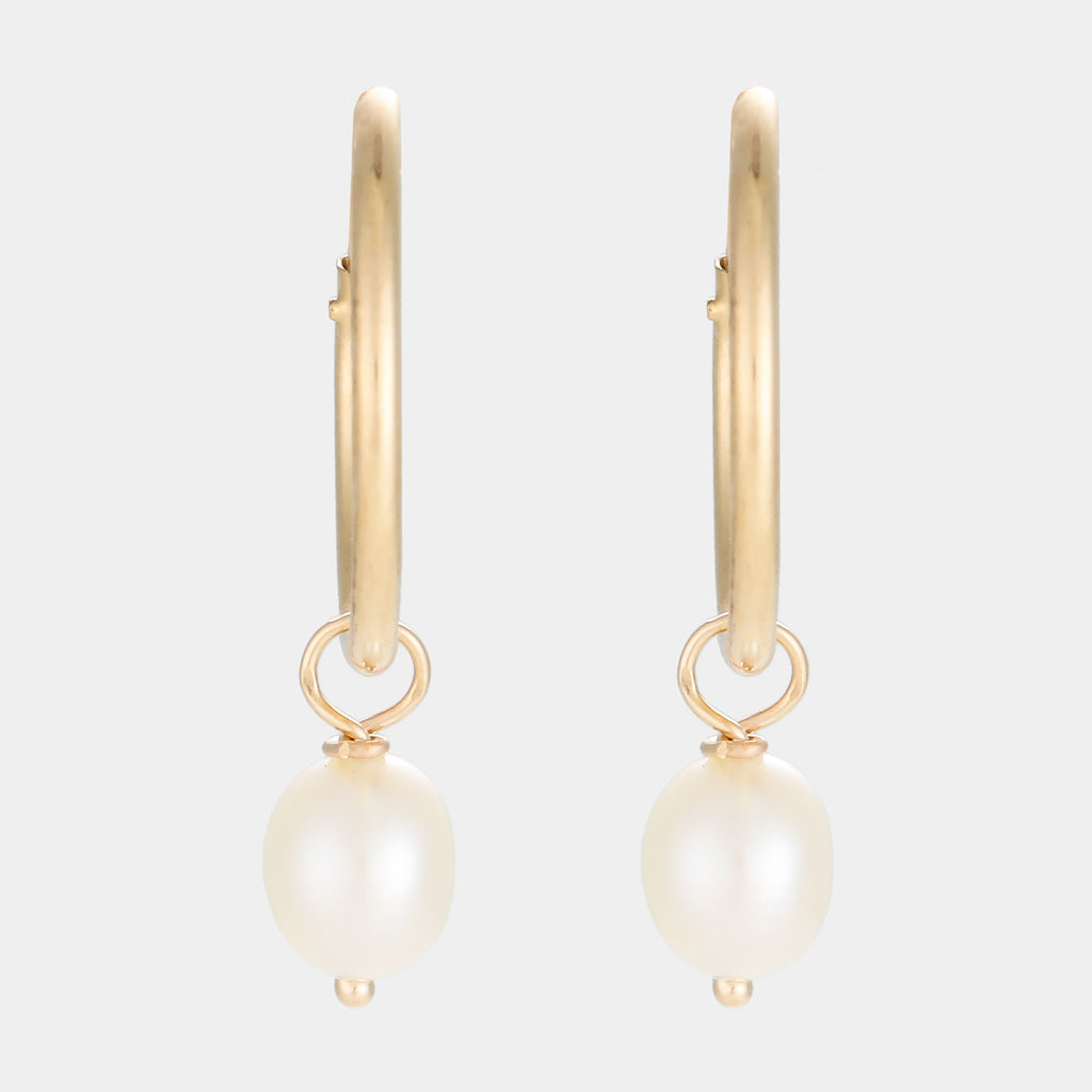 Boucle D'Oreilles " Gama Perle" Or Jaune 375/1000