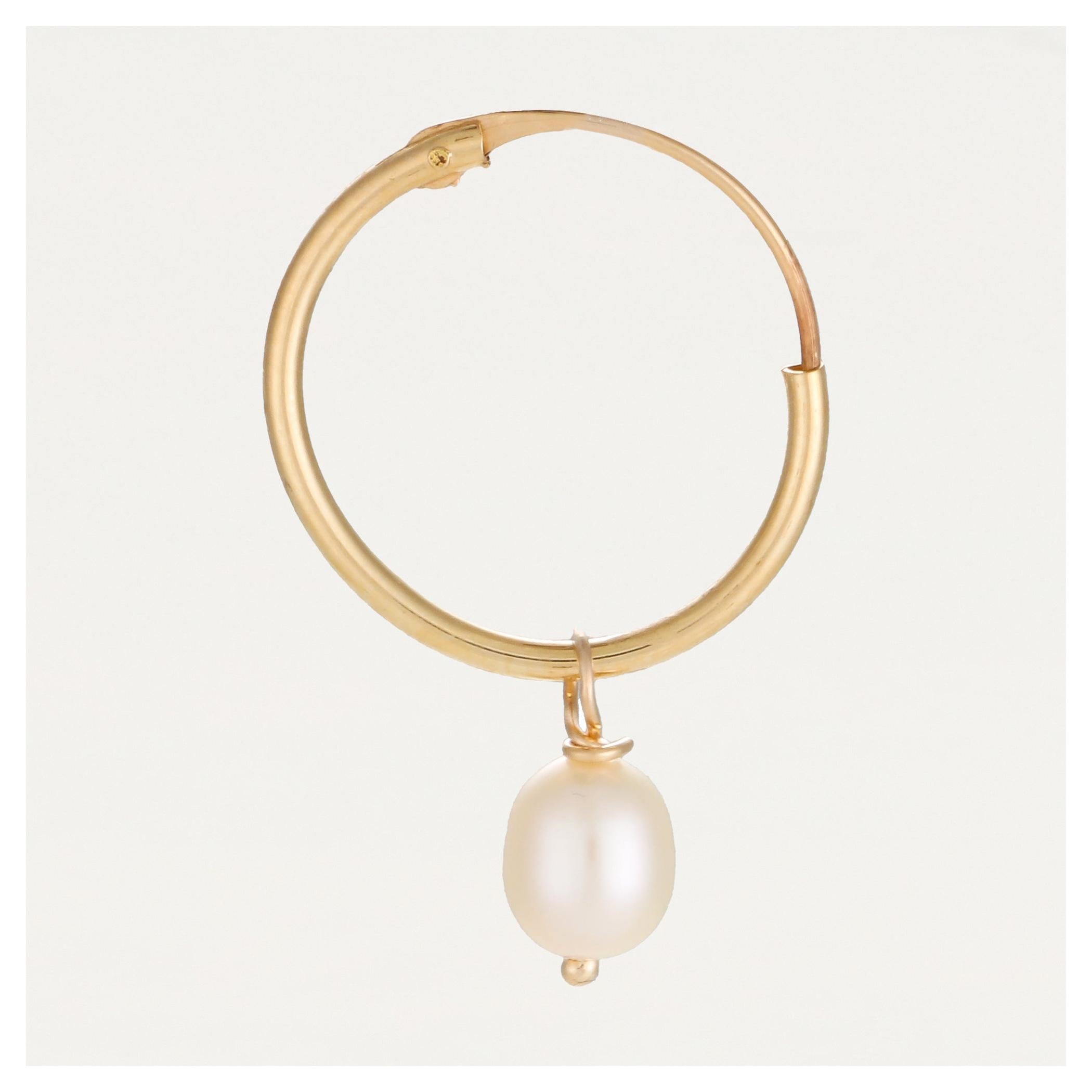 Boucles D'Oreilles "Gama Perle" - Or Jaune 375/1000