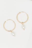 Boucle D'Oreilles " Gama Perle" Or Jaune 375/1000 - Or Jaune 375/1000