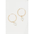 Earrings "Gama Pearl" 375/1000 Yellow Gold - 375/1000 Yellow Gold