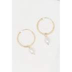 Earrings "Gama Pearl" 375/1000 Yellow Gold - 375/1000 Yellow Gold